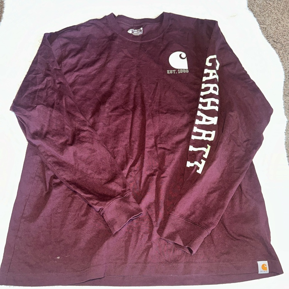 Red long sleeve Carhartt men